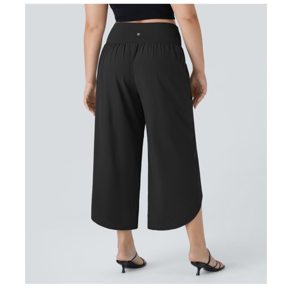 HALARA BREEZEFUL™ High Waisted Crossover Pocket Quick Dry Pants Black Size 2X - Picture 5 of 13